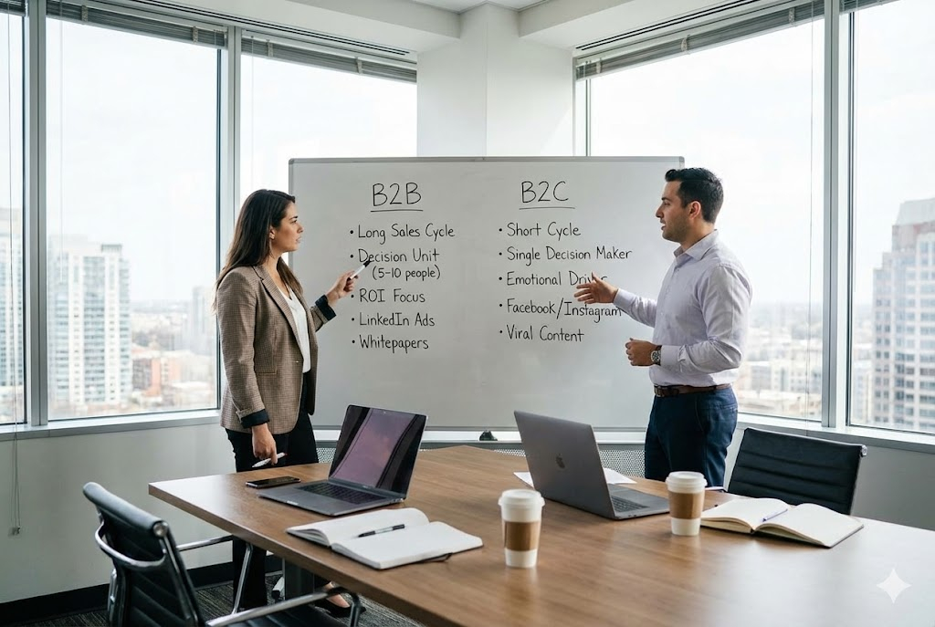 Marketing B2B vs B2C – jaki model dla twojego biznesu? Podobieństwa i różnice